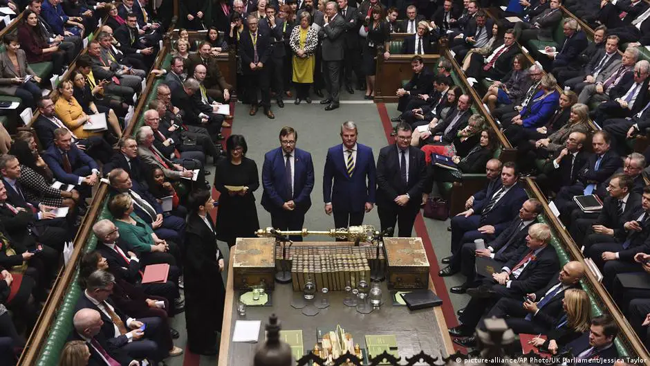 Parlamento inglês, onde normalmente se aplica o sistema parlamentarista